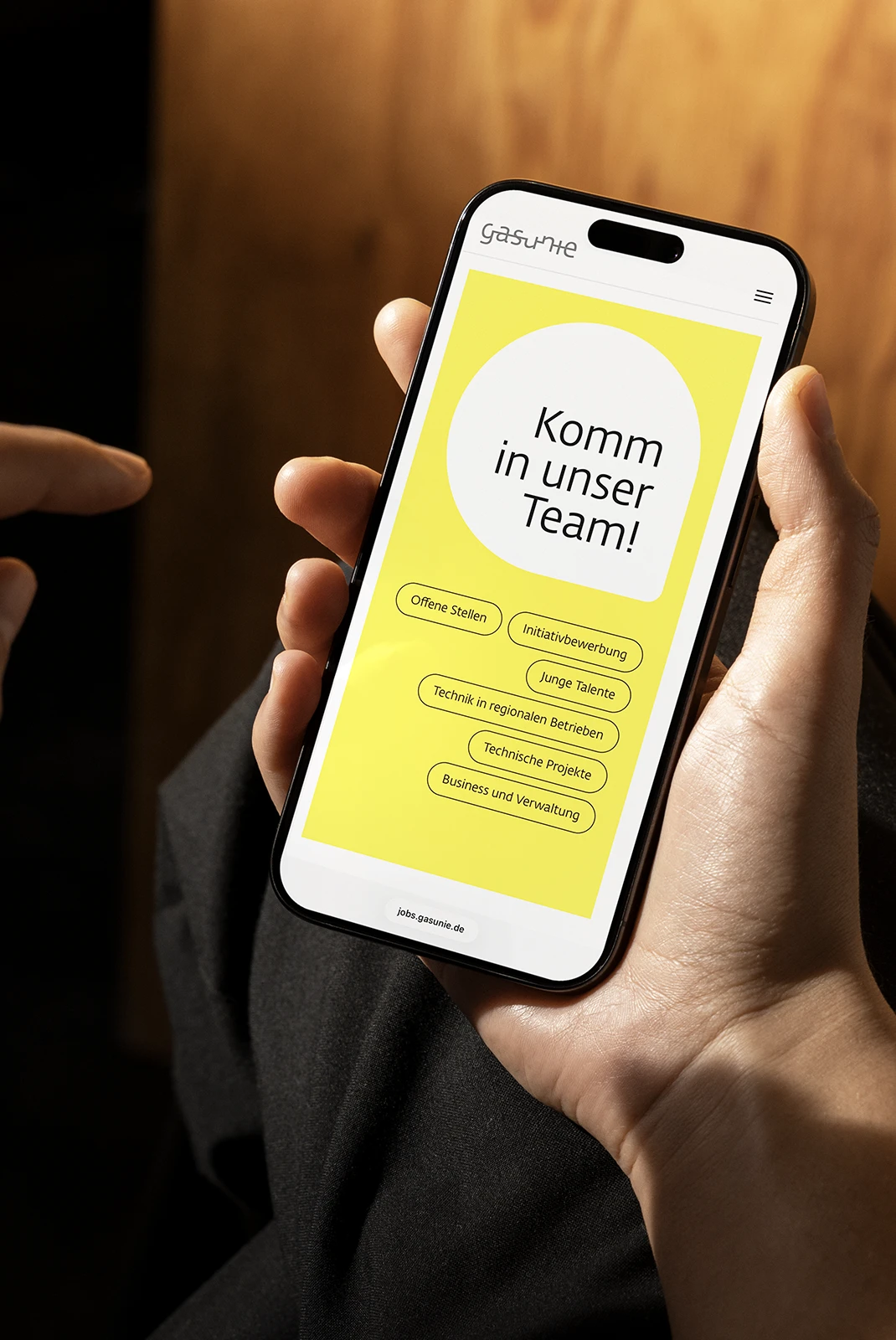 Employer Branding – Karriereseite auf mobilen Device